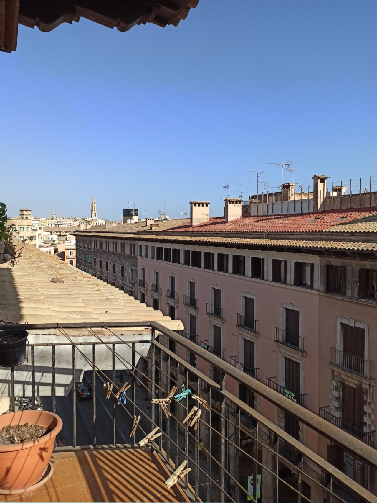 Ausblick vom Balkon