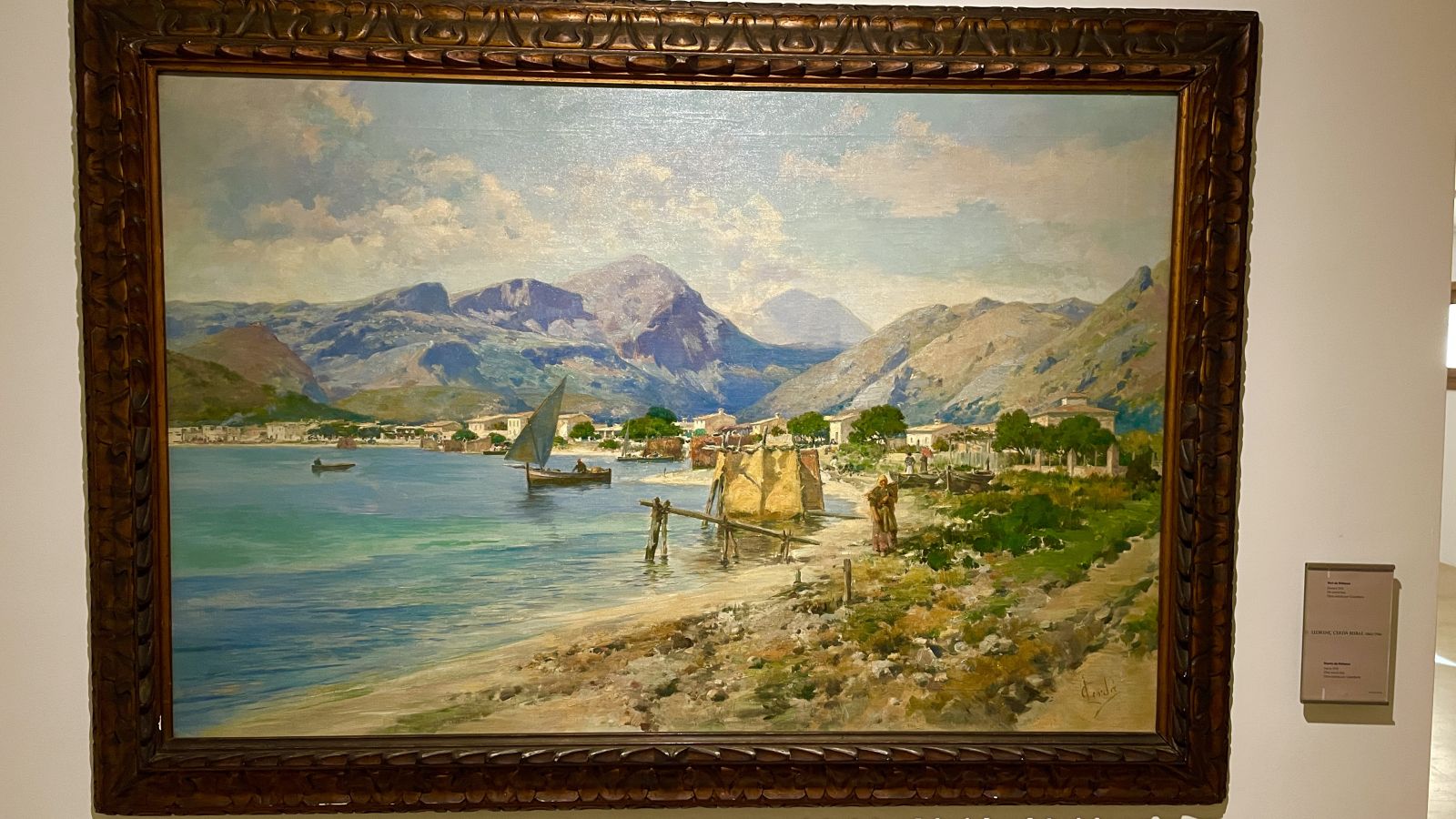 Farbenreiches historisches Gemälde im Museo de Mallorca Farbenreiches altes Gemälde im Museo de Mallorca