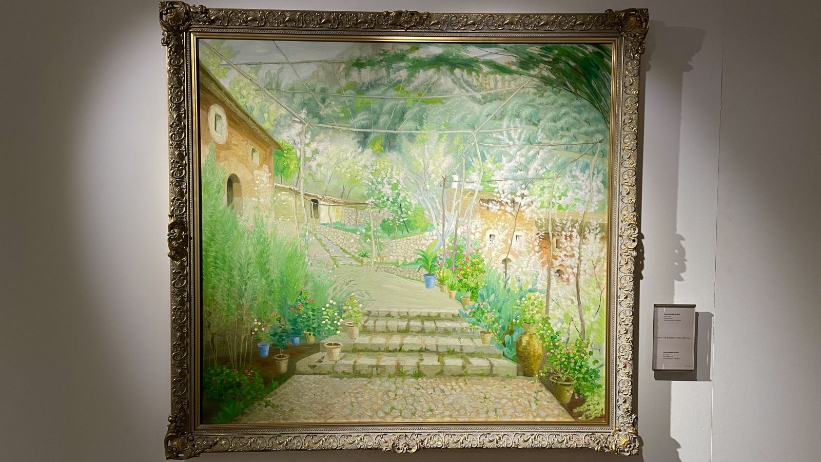 Historisches Gemälde im Museo de Mallorca in Palma Altes Gemälde im Museo de Mallorca im Palacio Aiamans in Palma