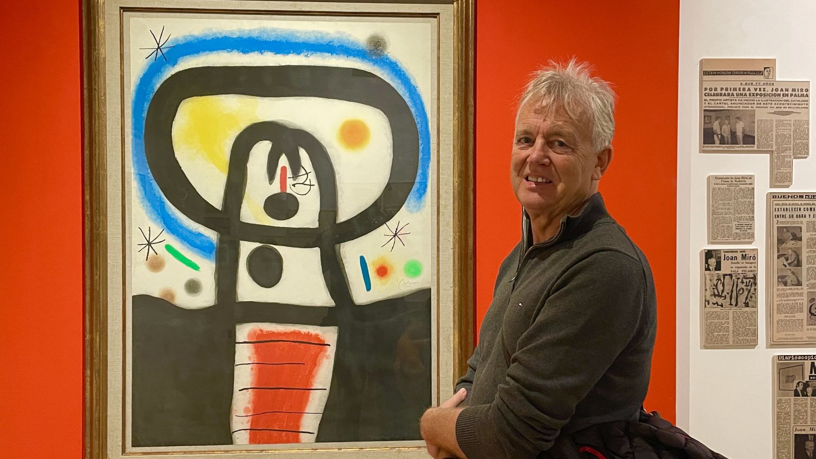 Kunstwerk von Joan Miró im Museo de Mallorca Gemälde von Joan Miró im Museo de Mallorca im Palacio Aiamans in Palma